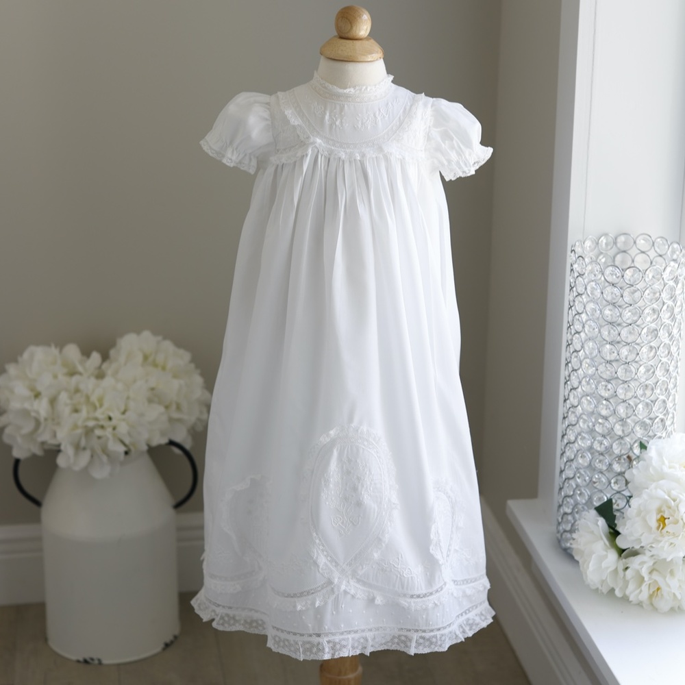 White Heirloom Gown Set Newborn/3M Special Occasion Vintage Feltman Brothers